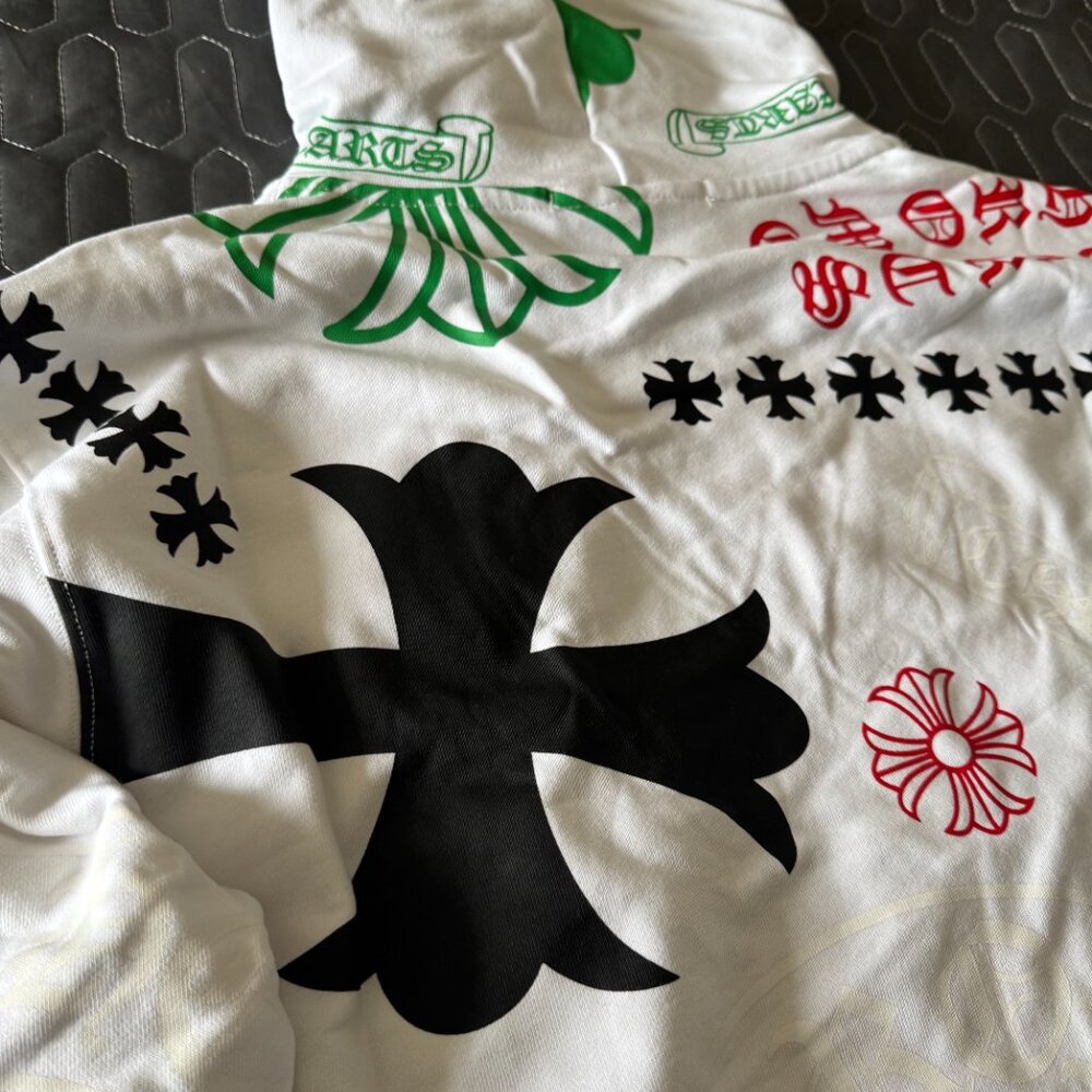 NWT Chrome Hearts Hoodie White - Picture 3 of 11